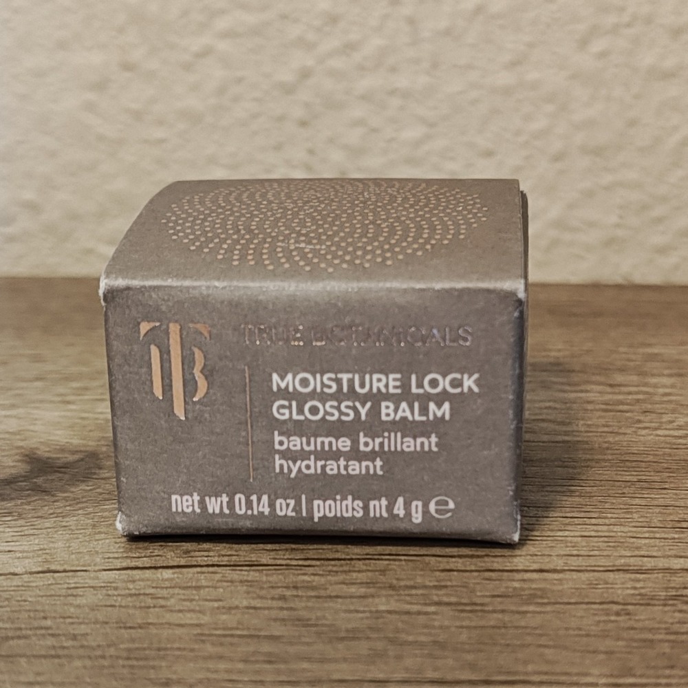 True Botanicals‎ Moisture Lock Glossy Balm 0.14oz Clear Hydrating Lip Treatment